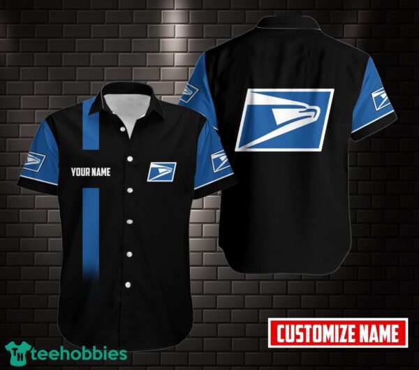 PERSONALIZED usps All Over Printed 3D Hawaiian Shirt Product Photo 1