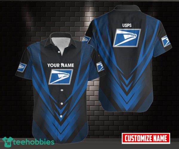 Personalized USPS logo brand Hawaiian Shirt Custom Name Product Photo 1