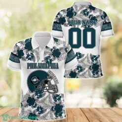 Philadelphia Football Polo Shirt Full Printing Custom Name And Number Tropical Style Product Photo 1