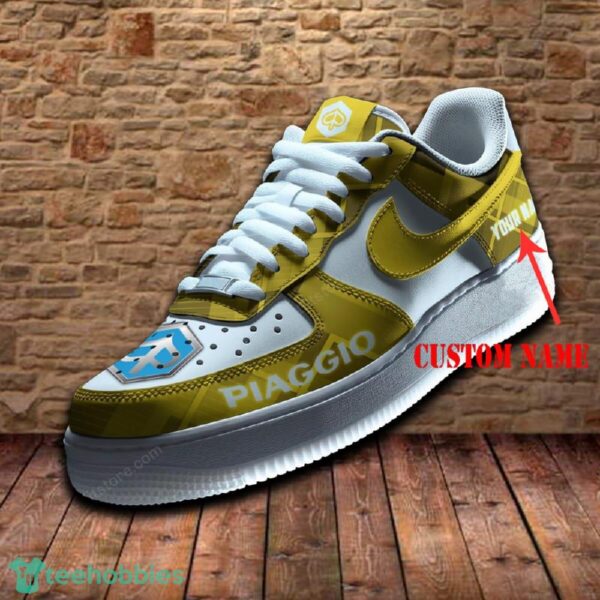Piaggio Car Air Force 1 Sneaker Yellow Ideas For Fans AF1 Shoes Men Women Custom Name - Piaggio Car Air Force 1 Sneaker Yellow Ideas For Fans AF1 Shoes Men Women Custom Name