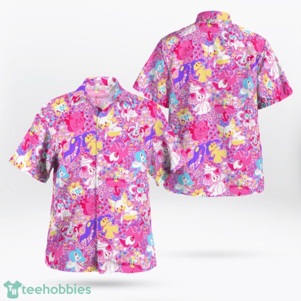 Pink Pokemon Hawaiian Shirt 3D All Over Printed Hawaii Shirt Summer Gift Product Photo 1