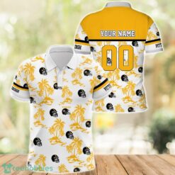 Pittsburgh Football Polo Shirt Full Printing Custom Name And Number Product Photo 1