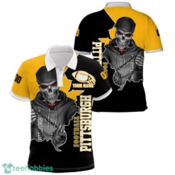 Pittsburgh Football Team Personalized Name Number Polo Shirt Product Photo 1