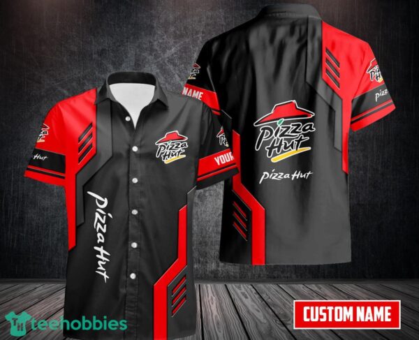 Pizza Hut 3D Printing Hawaiian Shirt For Men And Women Custom Name Product Photo 1