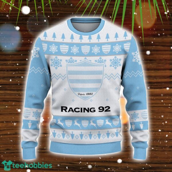 Racing 92 3D Sweater Gift Ugly Christmas Sweater Product Photo 2