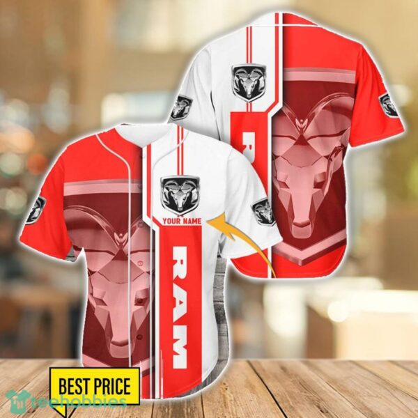 Ram Truck New Baseball Jersey Shirt For Car Lovers Gift Custom Name Product Photo 1
