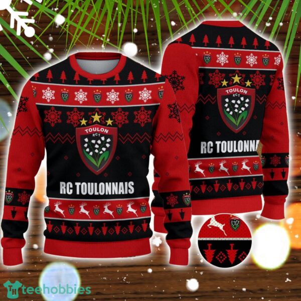 RC Toulonnais 3D Sweater Gift Ugly Christmas Sweater Product Photo 1