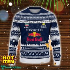 Red Bull Racing Special Gift Ugly Christmas Sweater Custom Name Product Photo 2