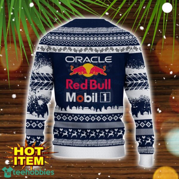 Red Bull Racing Special Gift Ugly Christmas Sweater Custom Name Product Photo 3