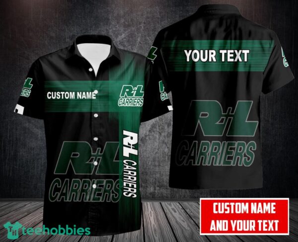 R+L Carriers 3D Printing Hawaii Shirt Button Shirt Custom Name Product Photo 1