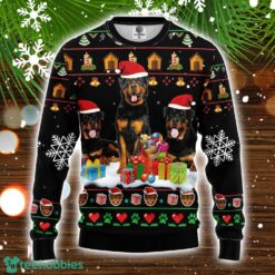 Rottweiler 2 3D Ugly Christmas Sweater Cute Gift Christmas Holiday Gift Product Photo 1