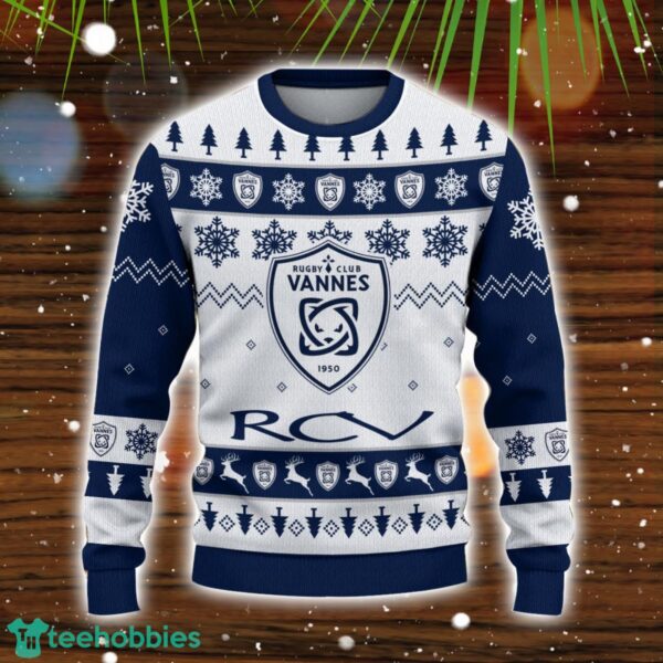 Rugby Club Vannes 3D Sweater Gift Ugly Christmas Sweater Product Photo 2