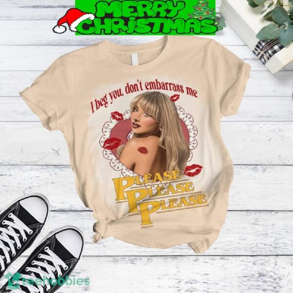 Sabrina Carpenter Please Please Please Sand Fleece Pajamas Set Men Women For Fans - Sabrina Carpenter Please Please Please Sand Fleece Pajamas Set-2