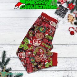 San Francisco 49ers Grinch Hate Us Christmas Fleece Pajamas Set For Christmas - San Francisco 49ers Grinch Hate Us Christmas Fleece Pajamas Set-4