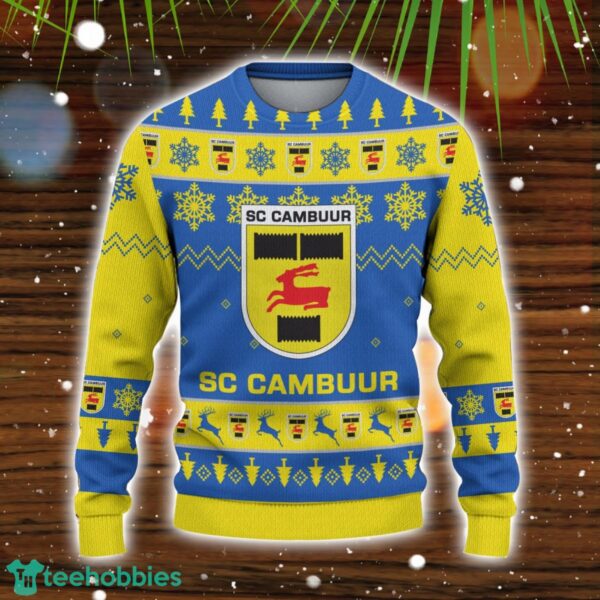 SC Cambuur 3D Sweater Gift Ugly Christmas Sweater Product Photo 2