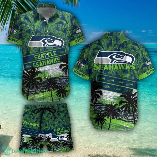 Seattle Seahawks Team NFL Hawaiian Shirt And Beach Shorts Summer Gift Product Photo 1