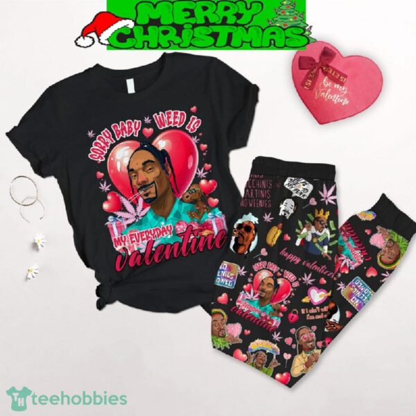 Snoop Dogg Happy Valentine Fleece Pajamas Set All Over Print Christmas Gift - Snoop Dogg Happy Valentine Fleece Pajamas Set-1