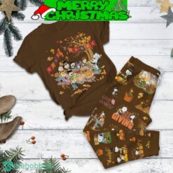Snoopy Peanuts Give Thanks Pajamas Set All Over Print Christmas Gift - Snoopy Peanuts Give Thanks Pajamas Set-1