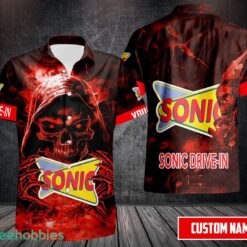 Sonic Drive-In Short Sleeve Button Hawaii Shirt Limited Edition Custom Name Product Photo 1