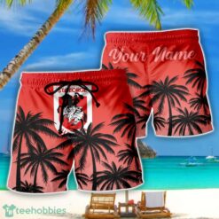 St. George Illawarra Dragons NRL Coconut Pattern Tropical Beach Shorts For Mens Personalized Name Product Photo 1