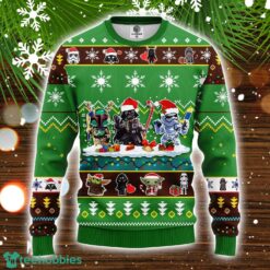 Star Wars Cute 3D Ugly Christmas Sweater Green 1 Cute Gift Christmas Holiday Gift Product Photo 1