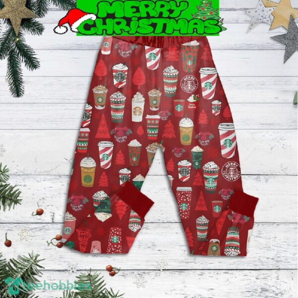 Starbucks Merry Christmas Pajamas Set For Christmas - Starbucks Merry Christmas Pajamas Set-2