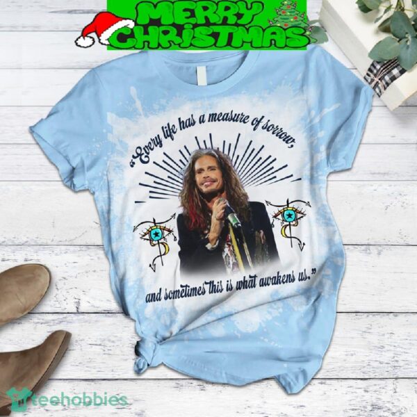 Steven Tyler Measure Of Sorrow Awakens Us Fleece Pajamas Set For Christmas - Steven Tyler Measure Of Sorrow Awakens Us Fleece Pajamas Set-2