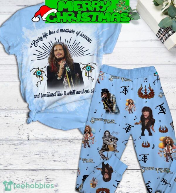 Steven Tyler Measure Of Sorrow Awakens Us Fleece Pajamas Set For Christmas - Steven Tyler Measure Of Sorrow Awakens Us Fleece Pajamas Set-1