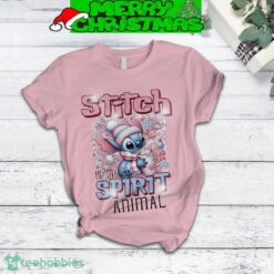 Stitch Spirit Animal Valentine Fleece Pajamas Set For Christmas - Stitch Spirit Animal Valentine Fleece Pajamas Set-2