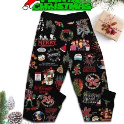 Stranger Things Merry Christmas Demedogs Make Bad Christmas Present Pajamas Set Christmas For Family - Stranger Things Merry Christmas Demedogs Make Bad Christmas Present Pajamas Set-3