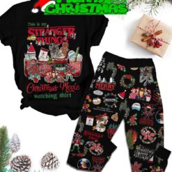 Stranger Things Merry Christmas Demedogs Make Bad Christmas Present Pajamas Set Christmas For Family - Stranger Things Merry Christmas Demedogs Make Bad Christmas Present Pajamas Set-1