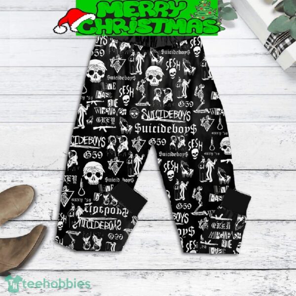 Suicideboys Live Fast Fleece Pajamas Set All Over Print Christmas Gift - Suicideboys Live Fast Fleece Pajamas Set-2