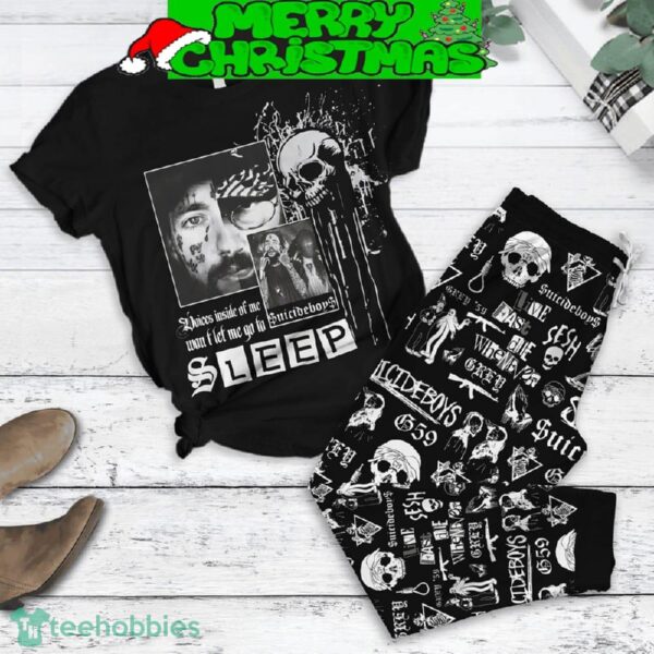Suicideboys Live Fast Fleece Pajamas Set All Over Print Christmas Gift - Suicideboys Live Fast Fleece Pajamas Set-1