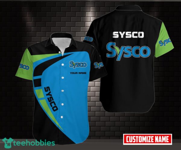 Sysco Logo 3D Printing Hawaiian Shirt Personalized Name Product Photo 1