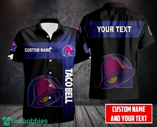 Taco Bell 3D Printing Hawaii Shirt Button Shirt Custom Name Product Photo 1