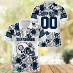 Tennessee Football Polo Shirt Full Printing Custom Name And Number Tropical Style Product Photo 1