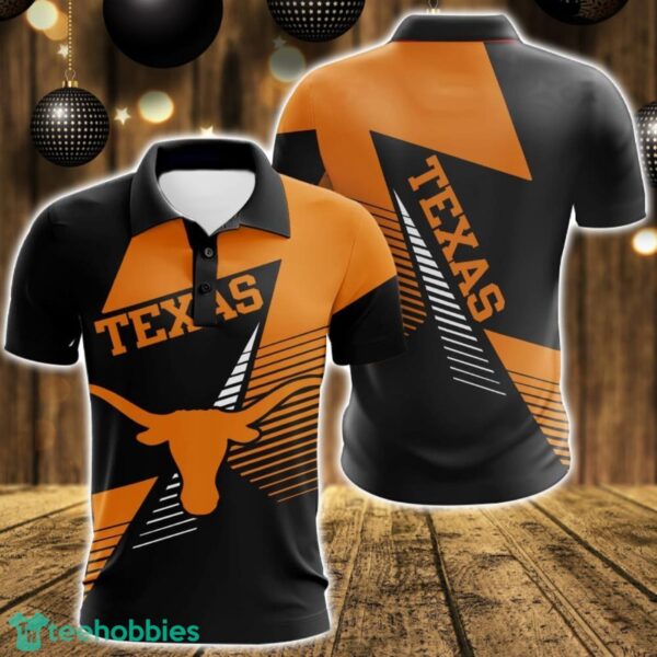 Texas Longhorns 3D Polo Shirt For Team Sport Gift For Men Product Photo 1