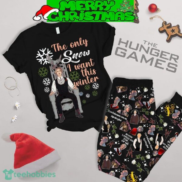 The Hunger Games Only Snow I Want Fleece Pajamas Set For Women Gift Christmas - The Hunger Games Only Snow I Want Fleece Pajamas Set-1