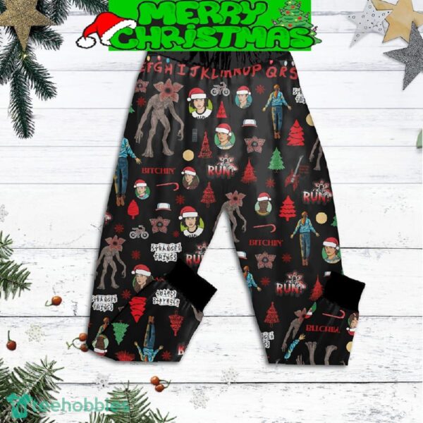 This Is My Stranger Things Christmas Movie Watching Shirt Fleece Pajamas Set Men Women For Fans - This Is My Stranger Things Christmas Movie Watching Shirt Fleece Pajamas Set-2