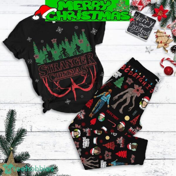 This Is My Stranger Things Christmas Movie Watching Shirt Fleece Pajamas Set Men Women For Fans - This Is My Stranger Things Christmas Movie Watching Shirt Fleece Pajamas Set-1