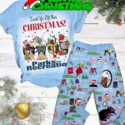 Treat Yp Elf This Christmas Parks And Recreation Fleece Pajamas Set For Christmas - Treat Yp Elf This Christmas Parks And Recreation Fleece Pajamas Set-1