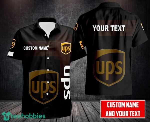 UPS 3D Printing Hawaii Shirt Button Shirt Custom Name Product Photo 1