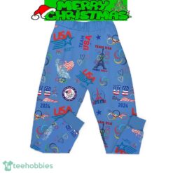 USA Olympic Paris 2024 Best Team Fleece Pajamas Set Gift Family - USA Olympic Paris 2024 Best Team Fleece Pajamas Set-6