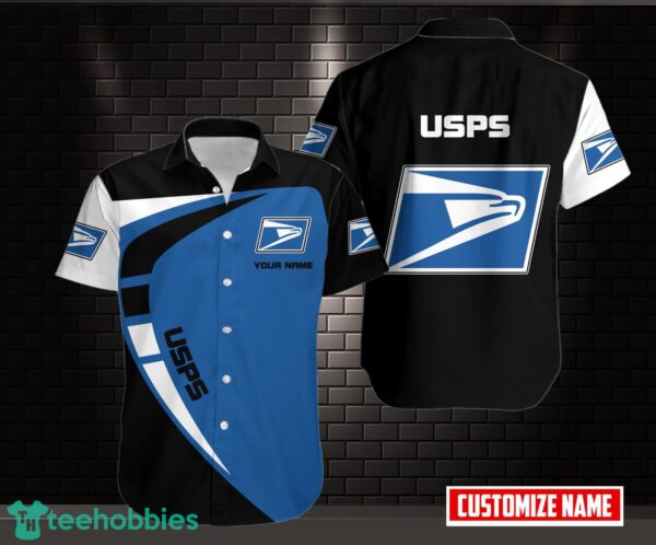 USPS Logo 3D Printing Hawaiian Shirt Personalized Name Product Photo 1
