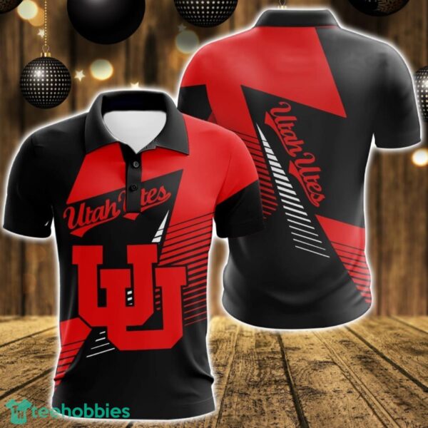 Utah Utes 3D Polo Shirt For Team Sport Gift For Men Product Photo 1