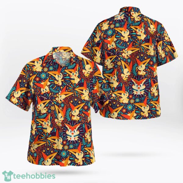 Victiny Pokemon Hawaiian Shirt 3D All Over Printed Hawaii Shirt Summer Gift Product Photo 1