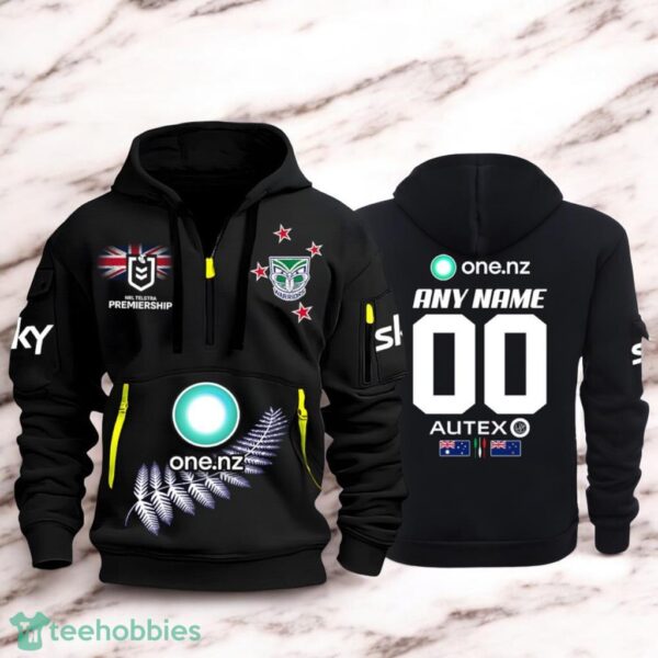 Warriors NRL Hoodie 2D Quarter Zip Hoodie For Fans Product Photo 1