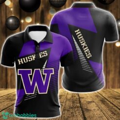 Washington Huskies 3D Polo Shirt For Team Sport Gift For Men Product Photo 1