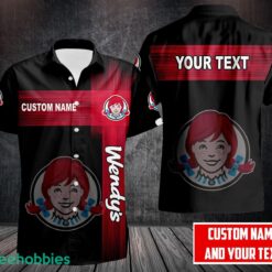 Wendy's 3D Printing Hawaii Shirt Button Shirt Custom Name Product Photo 1