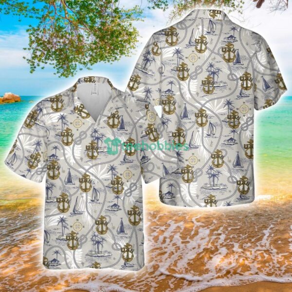 1893 Vintage Navy Chief Anchor Hawaiian Shirt Product Photo 1